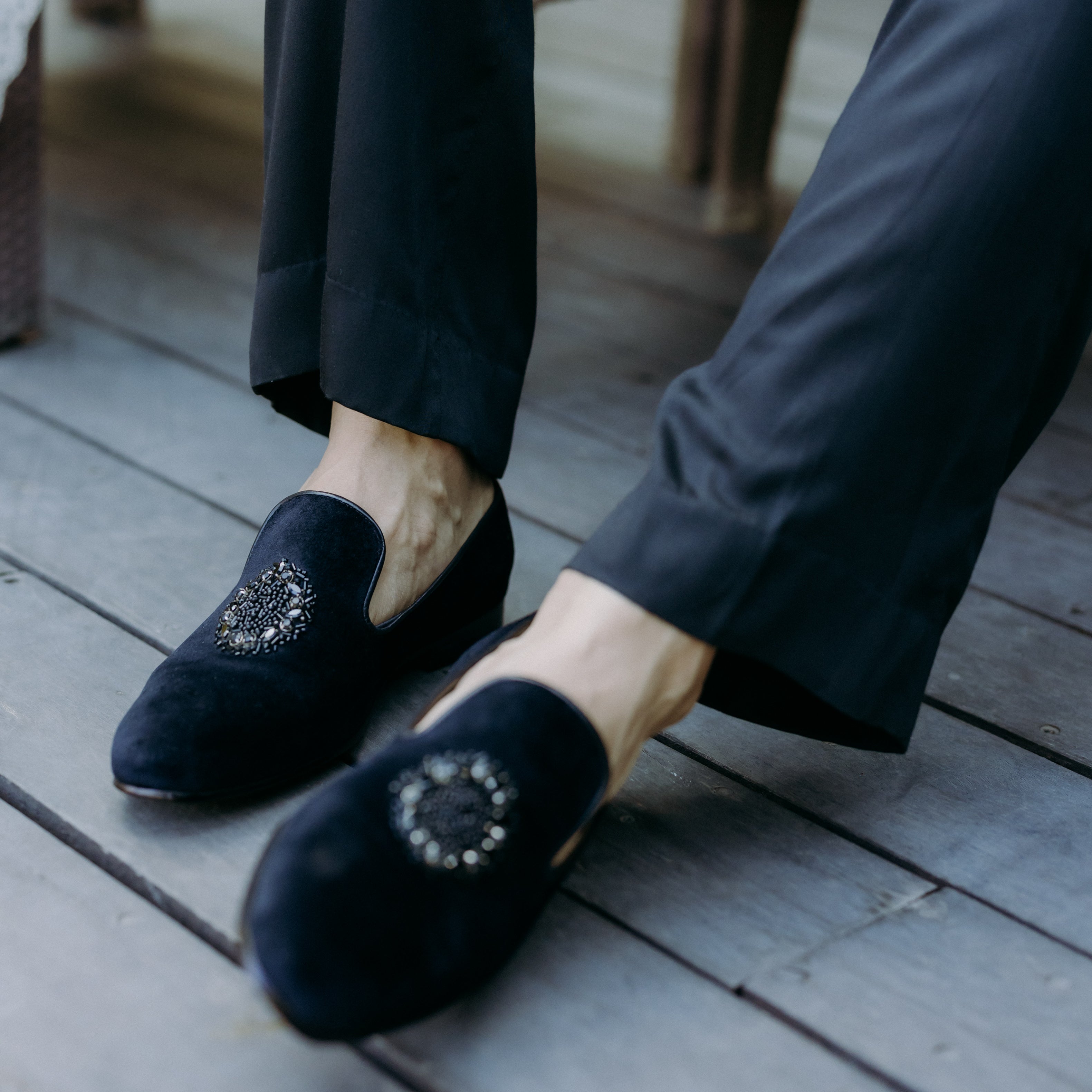 Black Stone Loafer