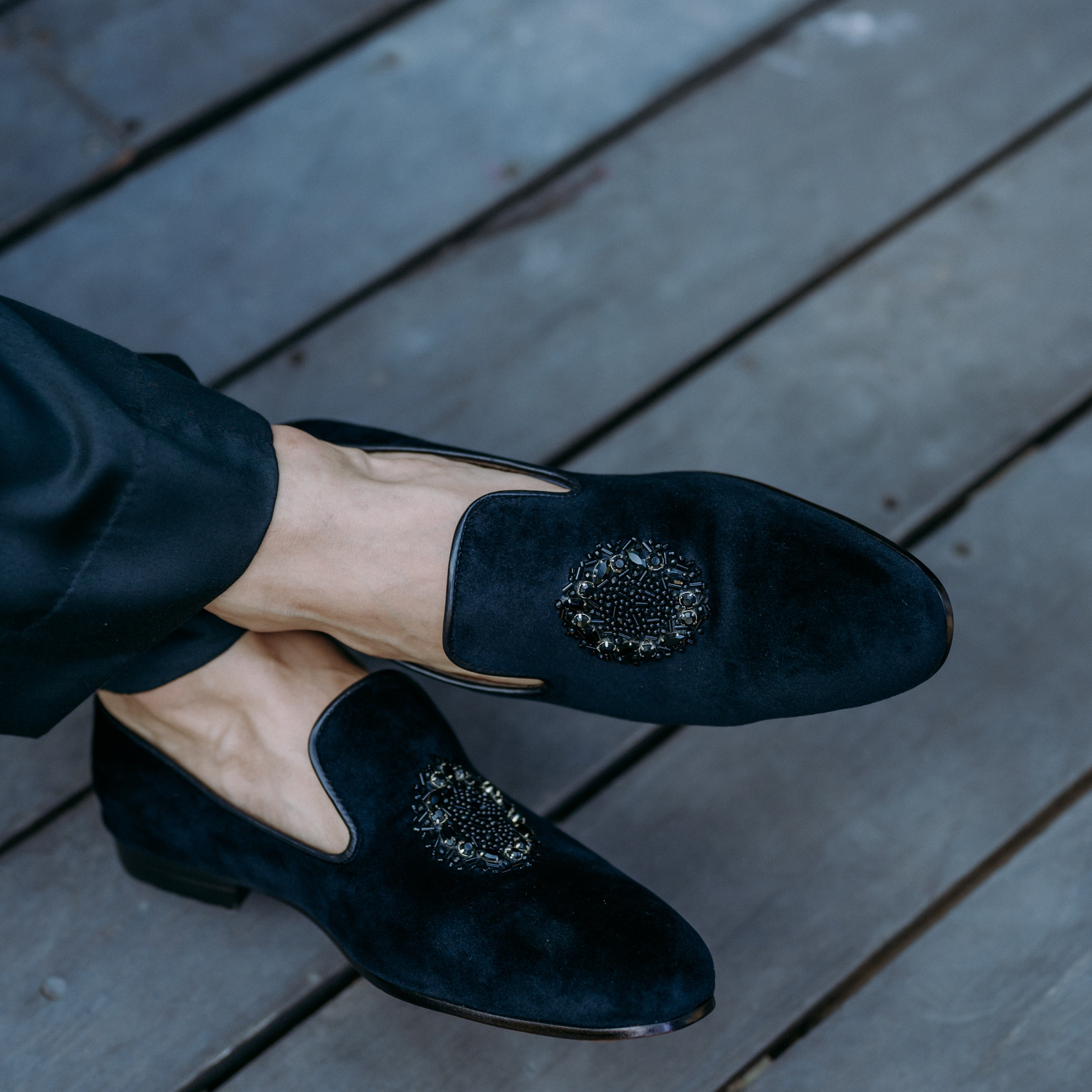 Black Stone Loafer