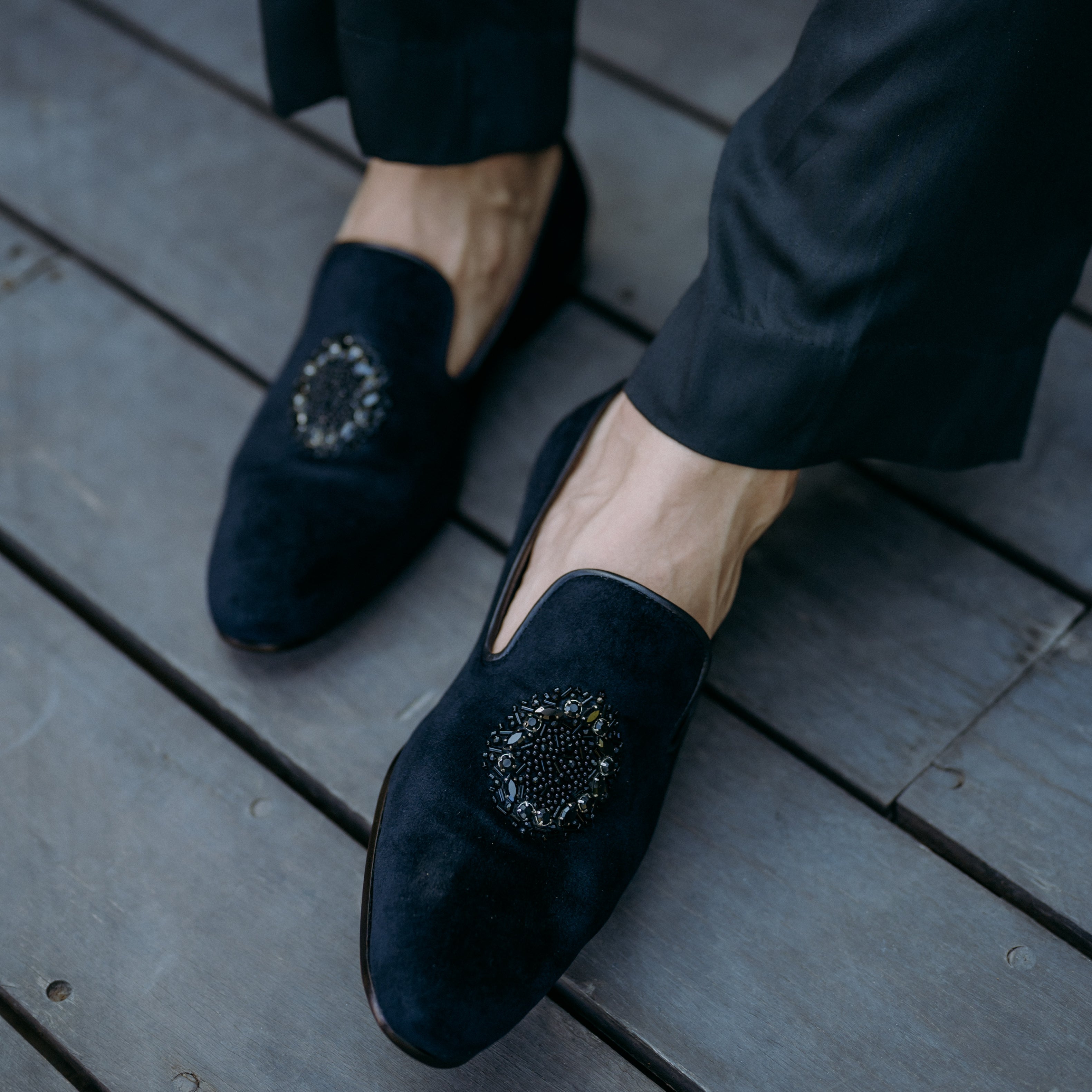 Black Stone Loafer