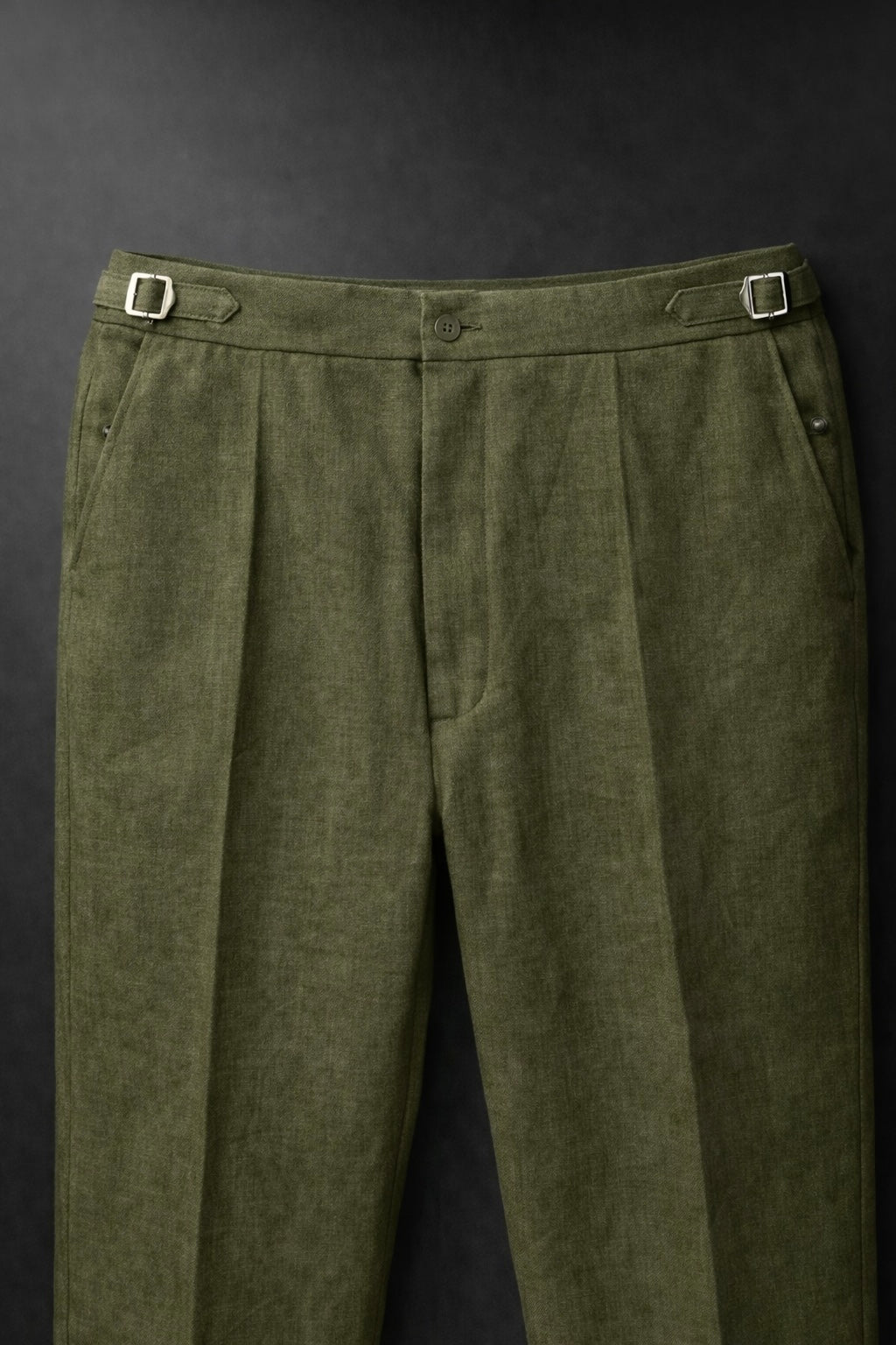 Linen Green Pants