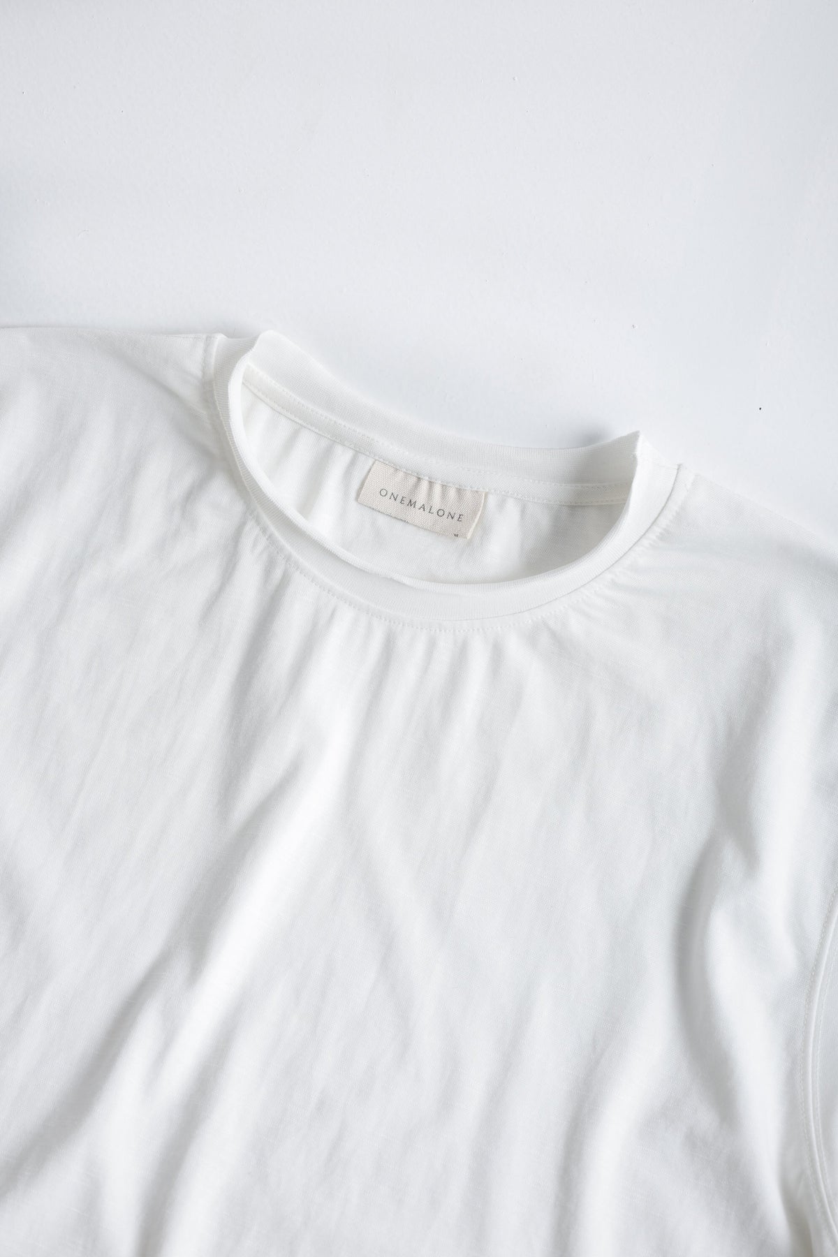 SLUB CREW NECK T-Shirt - White