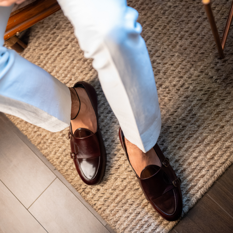 B-Tan Monk Loafers