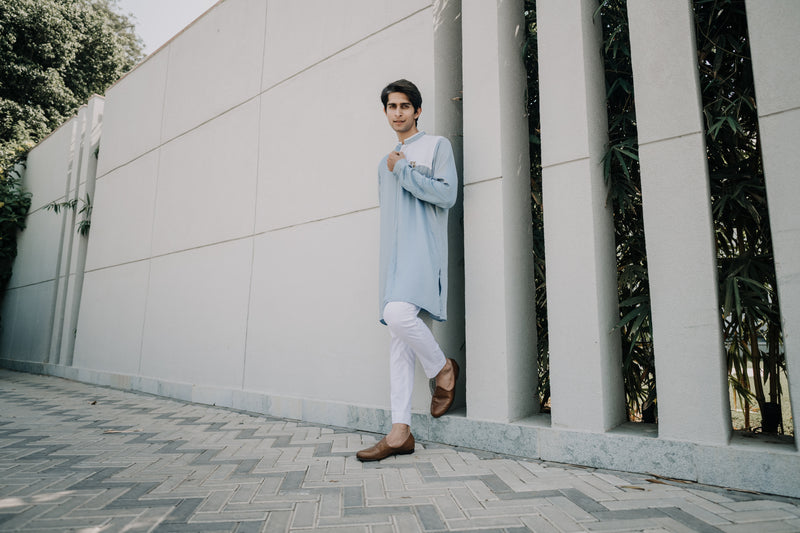 Tiger Embellished Shirt Kurta