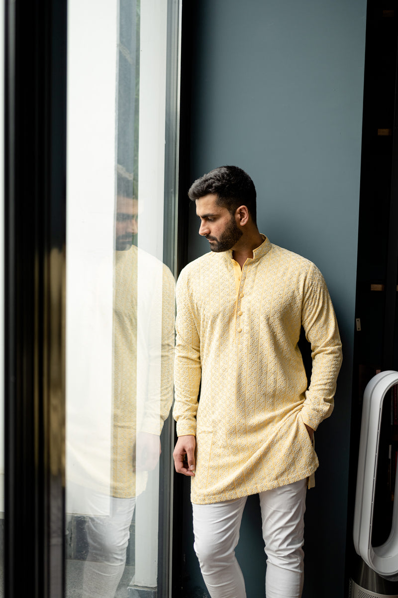 Canary Self Kurta
