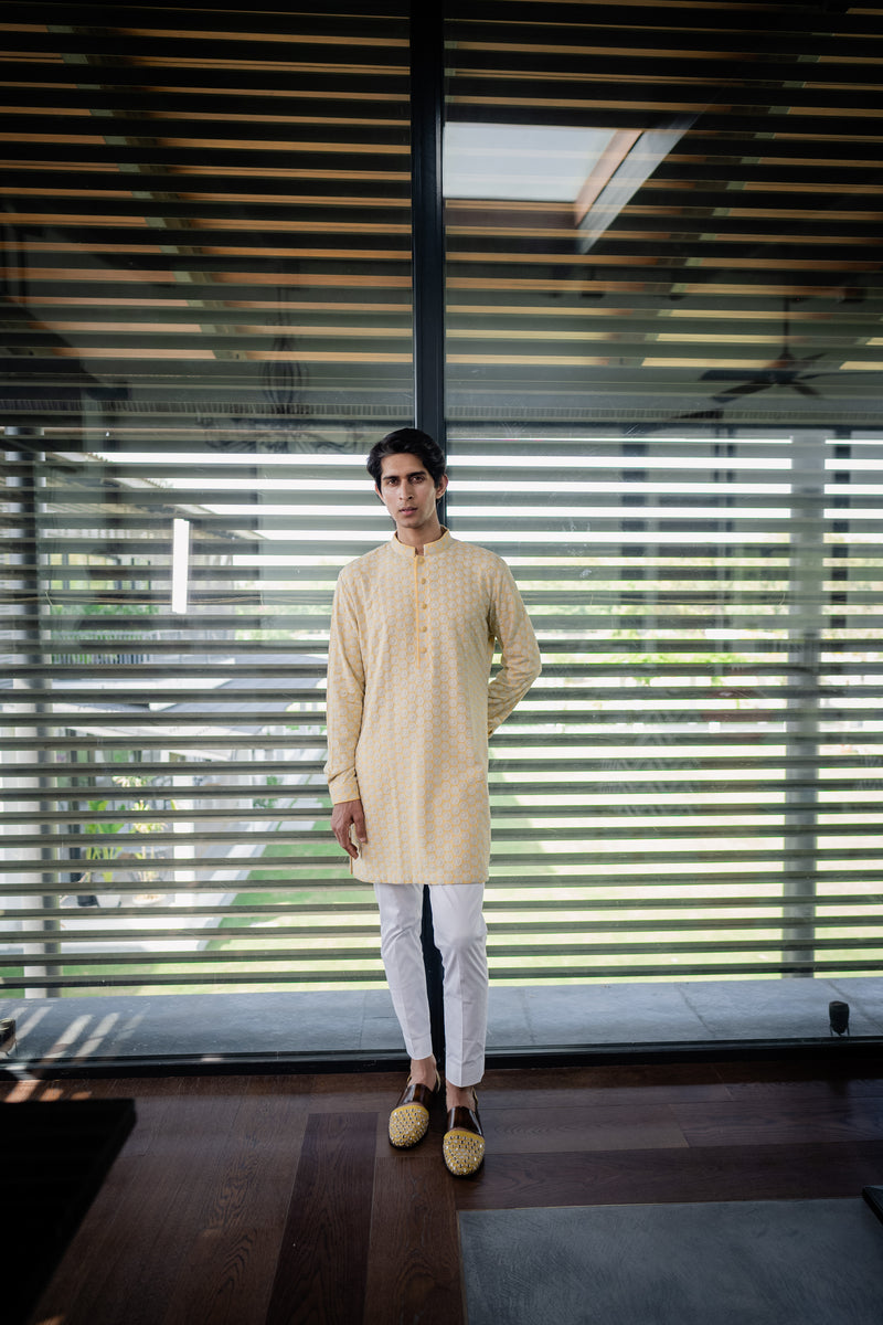 Canary Chakri Self Kurta