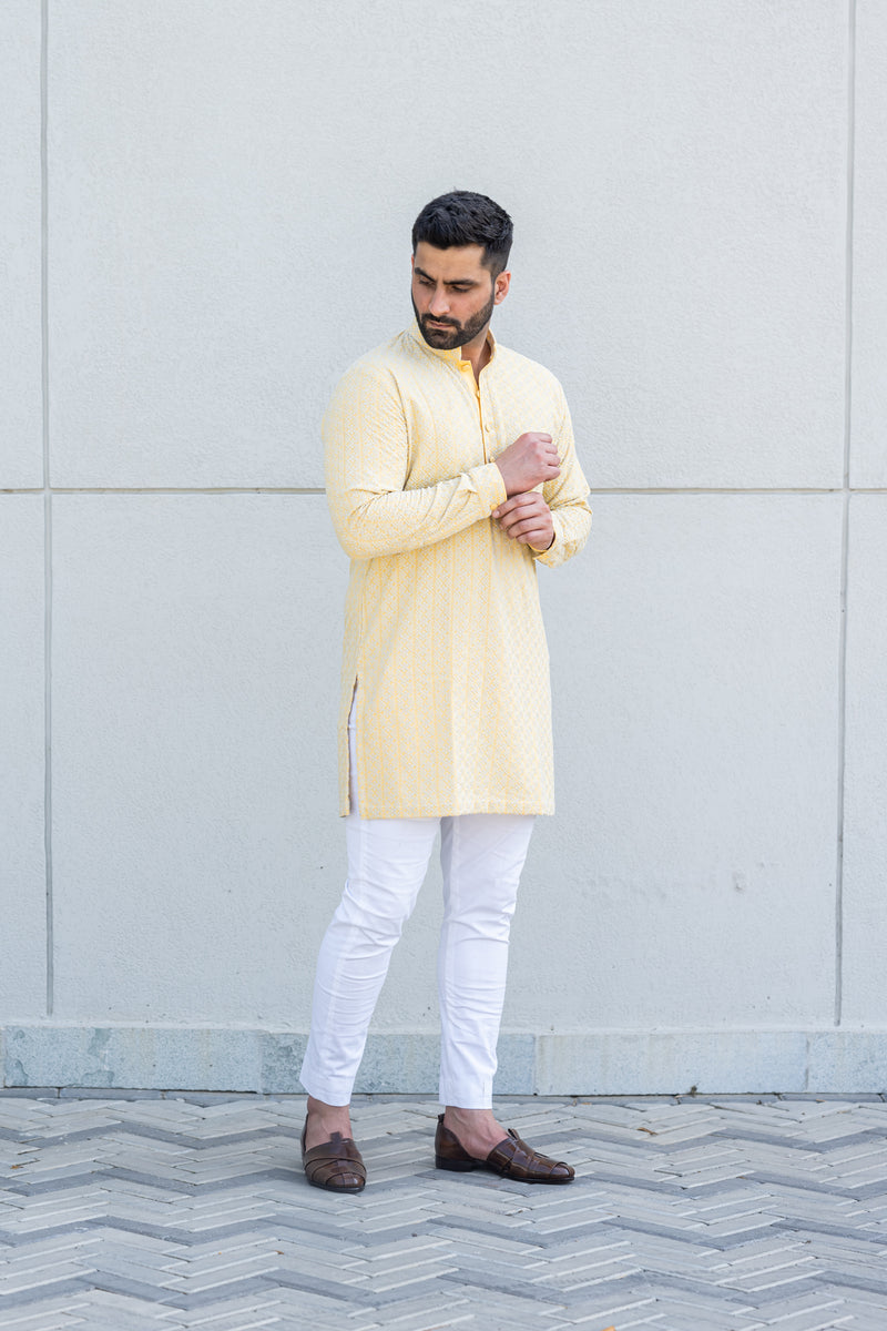 Canary Self Kurta Set