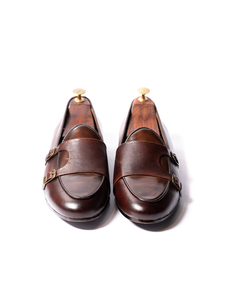 B-Tan Monk Loafers