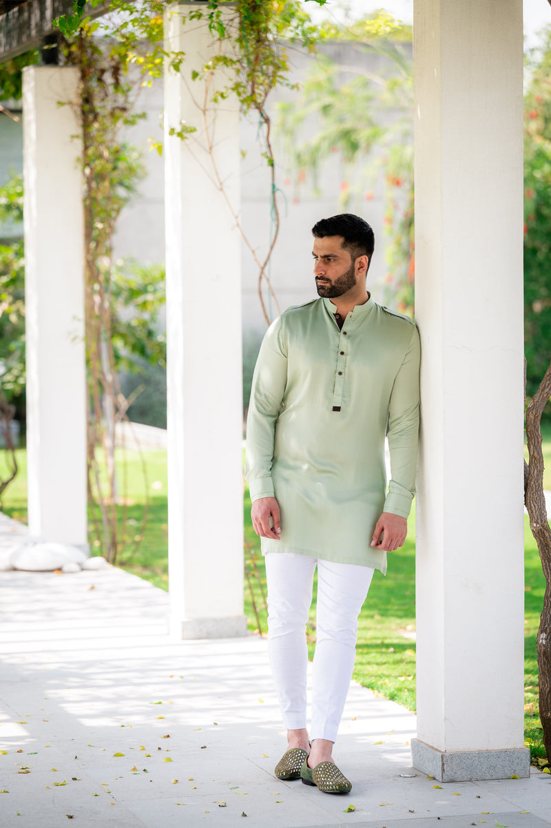 Mint Green Pathani