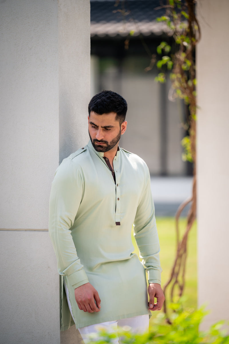 Mint Green Pathani