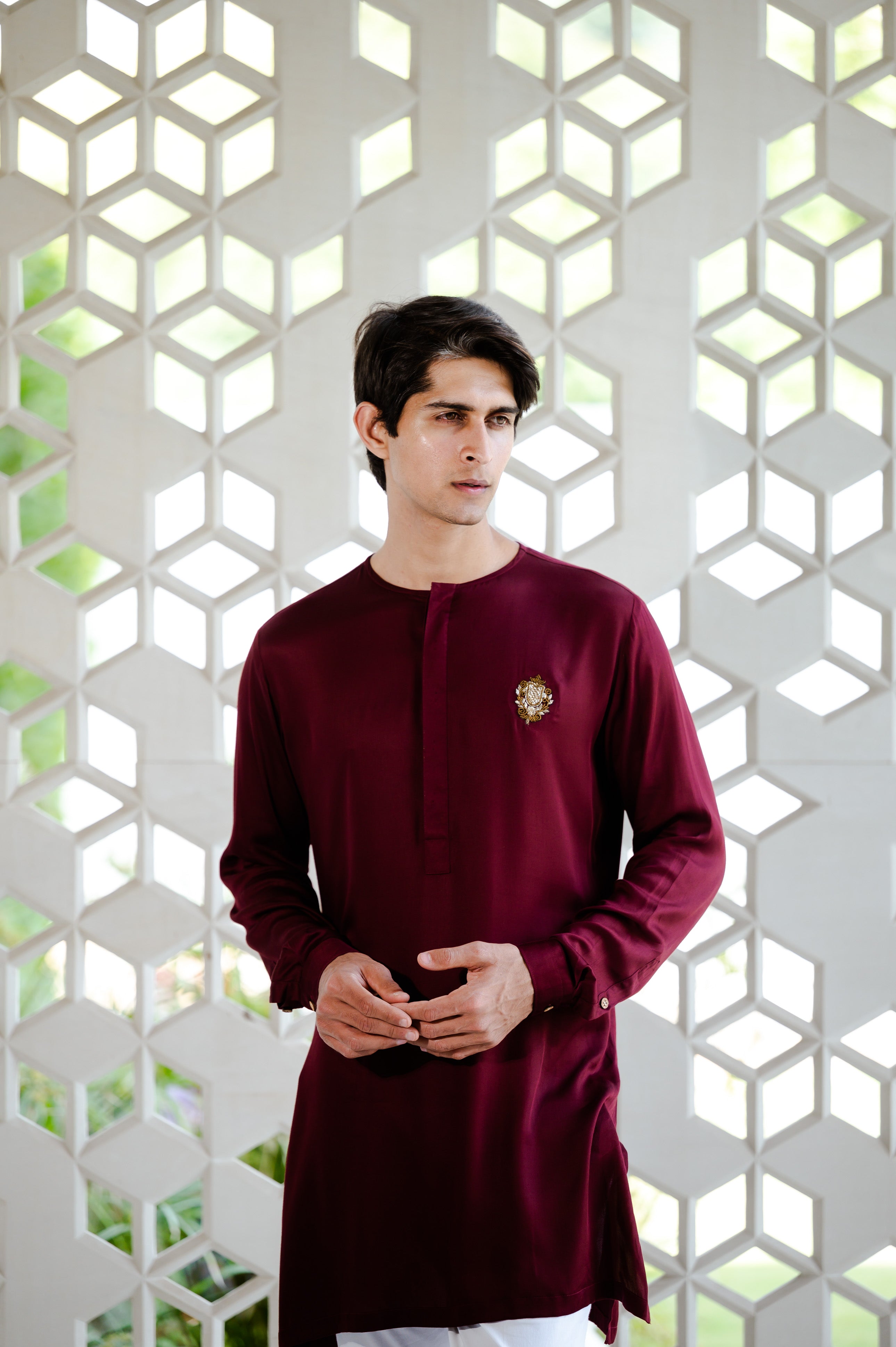 Classic Maroon Kurta Set