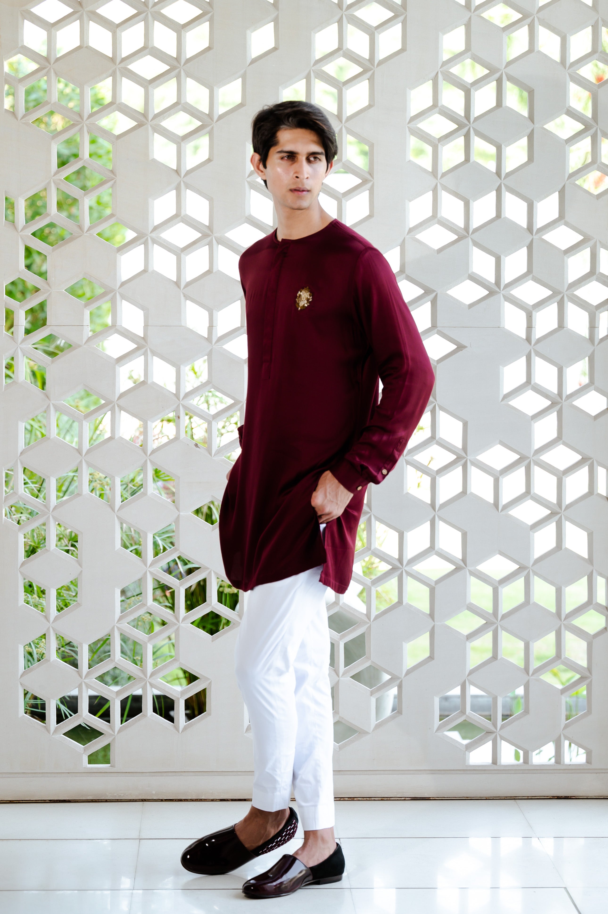 Classic Maroon Kurta Set