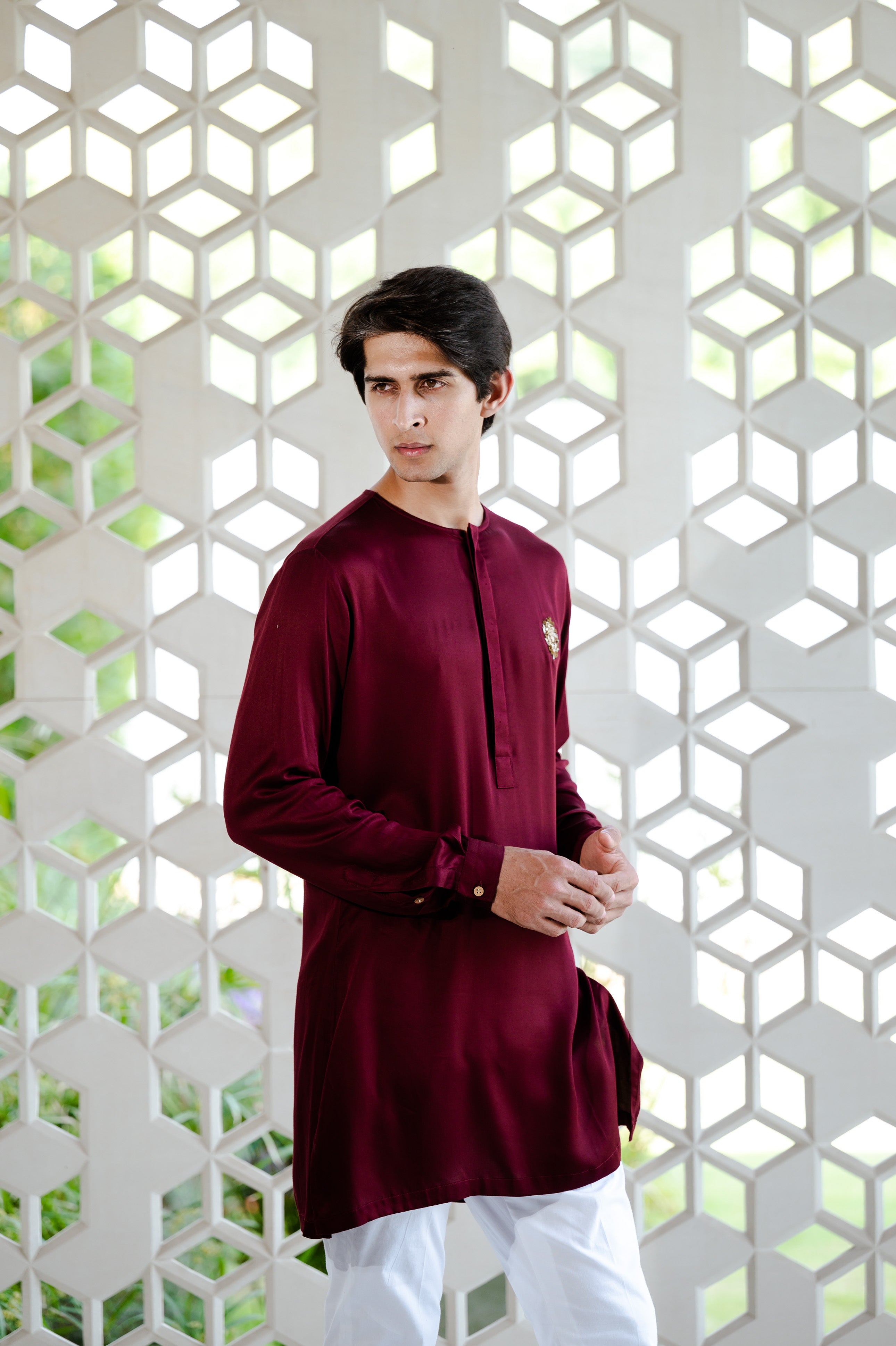 Classic Maroon Kurta Set