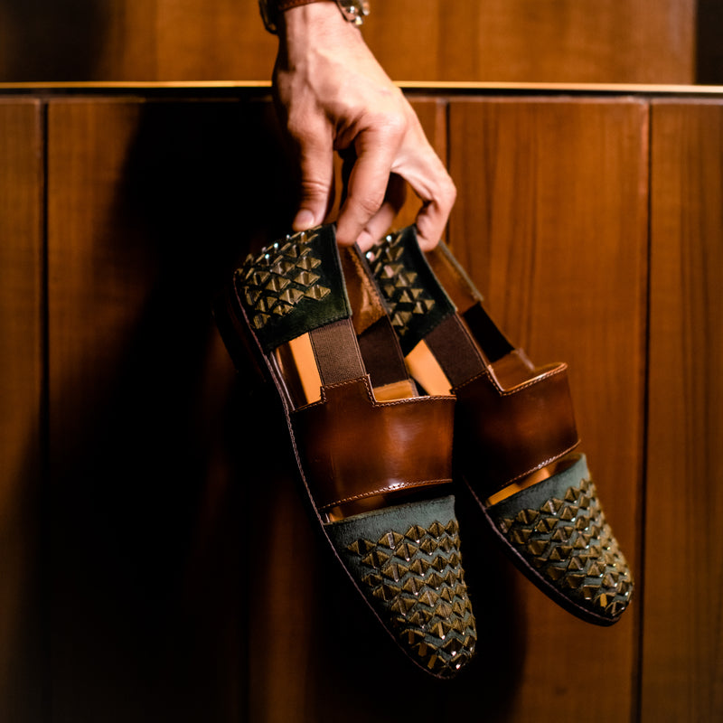Sheesh green sandal
